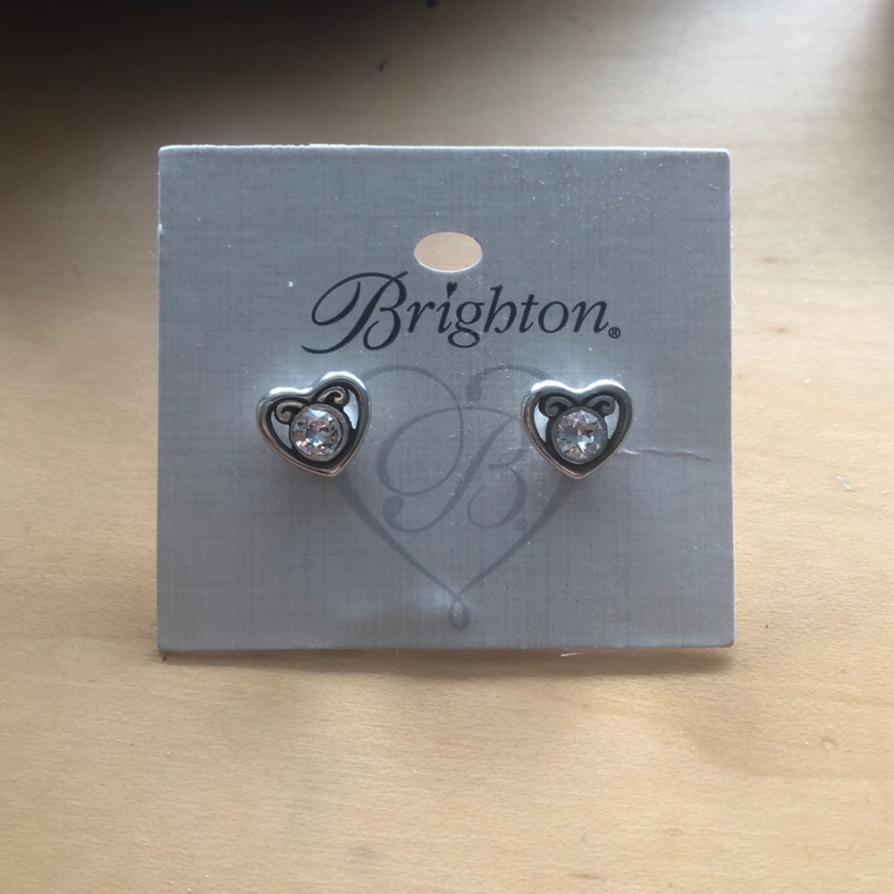 Brighton crystal heart earrings
